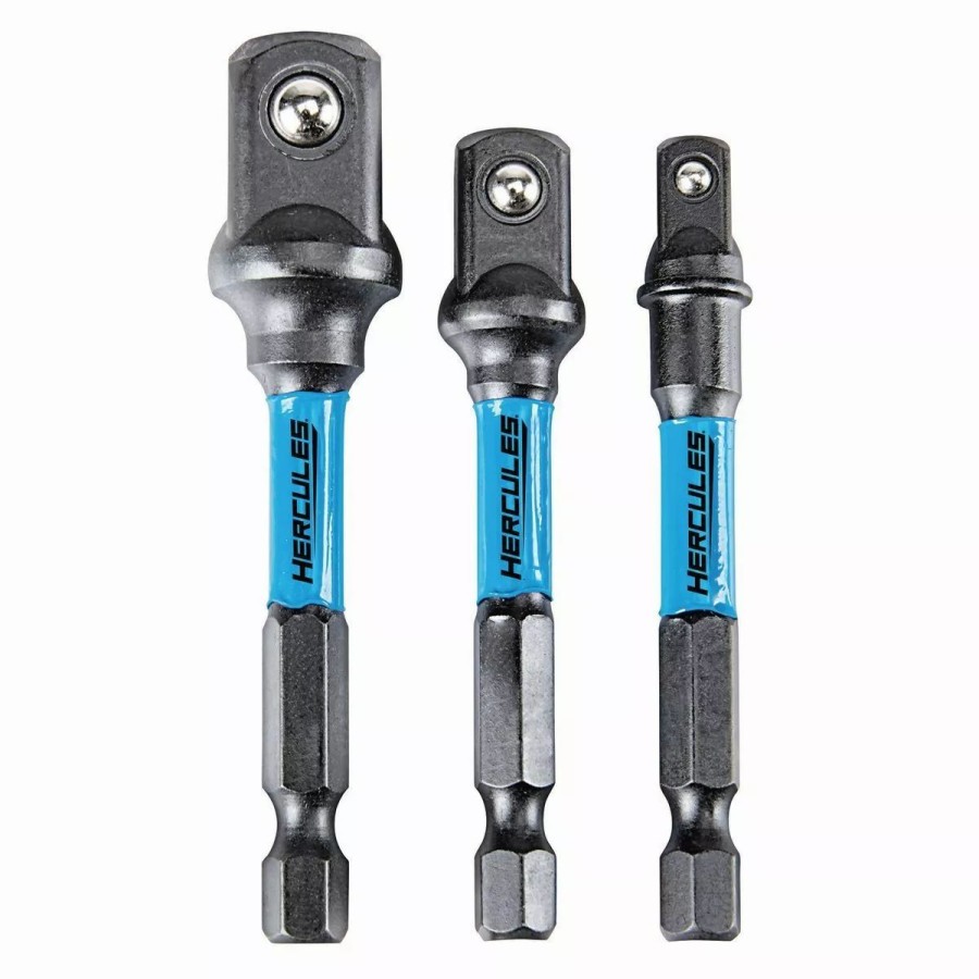 Power Tools Hercules | Hercules Impact Rated Hex Shank Socket Driver Set, 3 Pk.