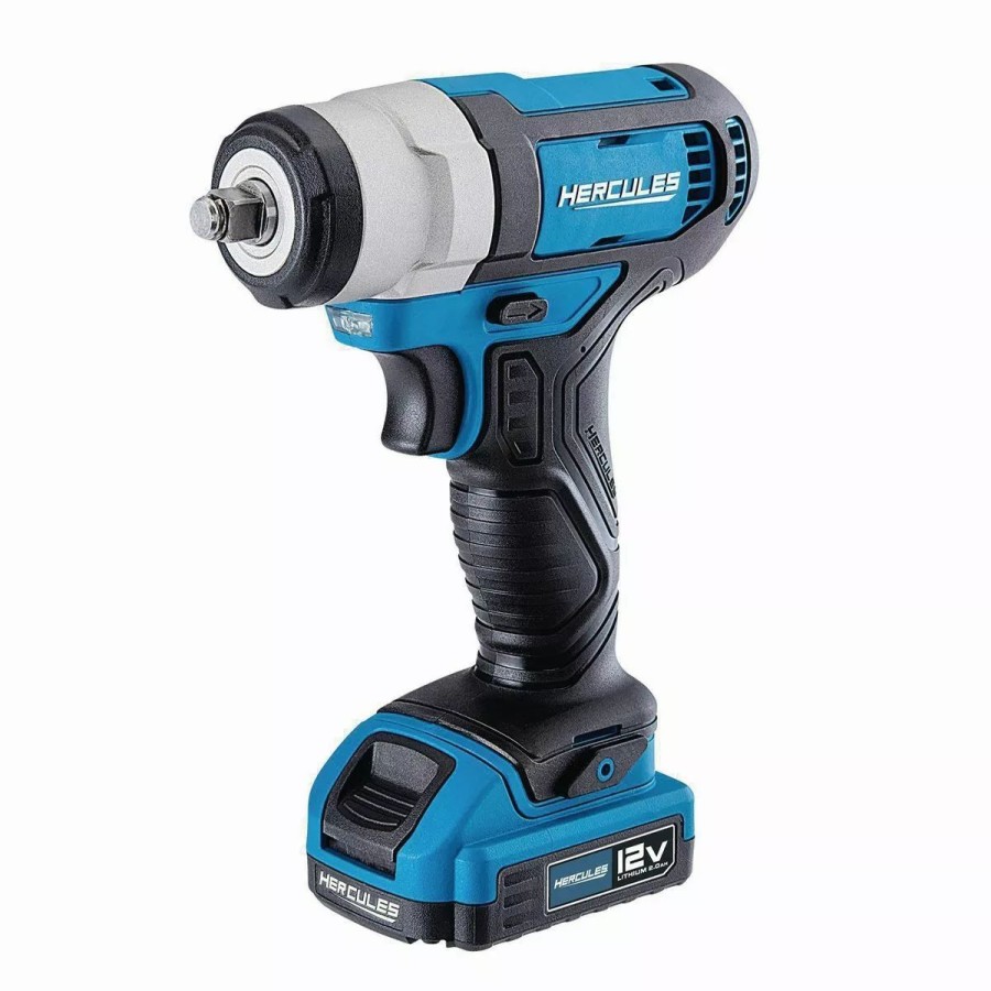 Power Tools Hercules | Hercules 12V Cordless 3/8 In. Compact Impact Wrench, Blue Tool Only