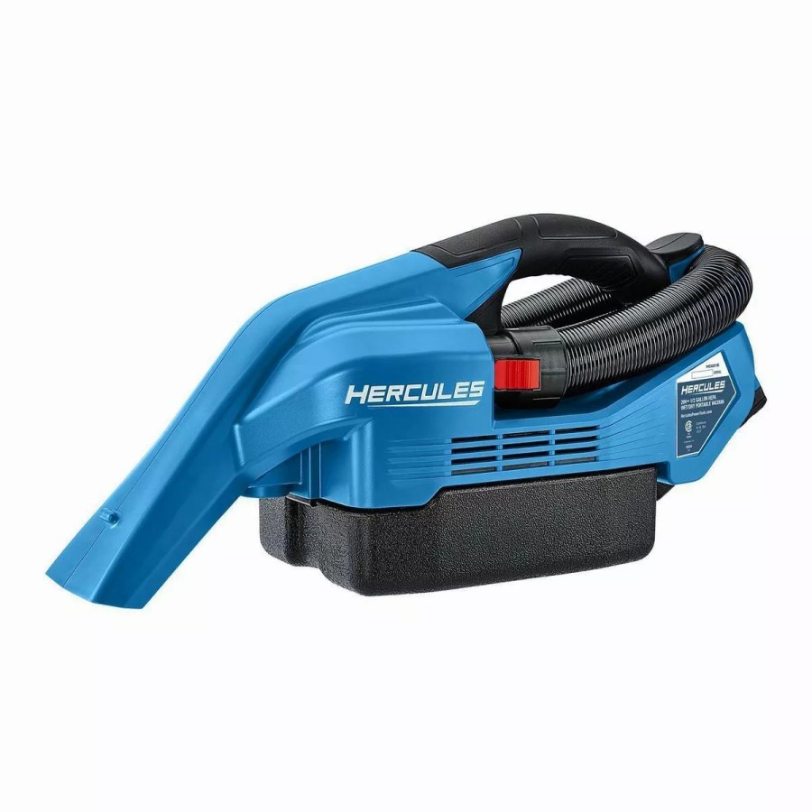 Power Tools Hercules | Hercules 20V Cordless 1/2 Gallon Wet Dry Portable Vacuum Tool Only