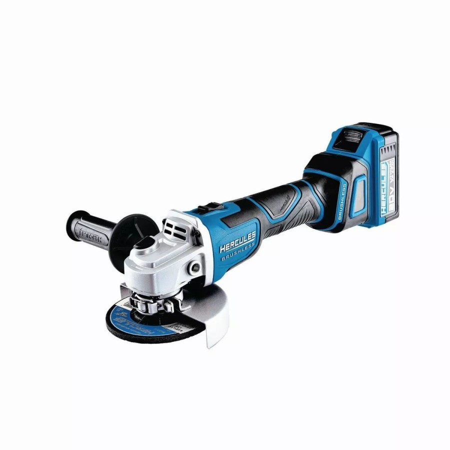 Power Tools Hercules | Hercules 20V Brushless Cordless 4-1/2 In. / 5 In. Slide Switch Angle Grinder Tool Only