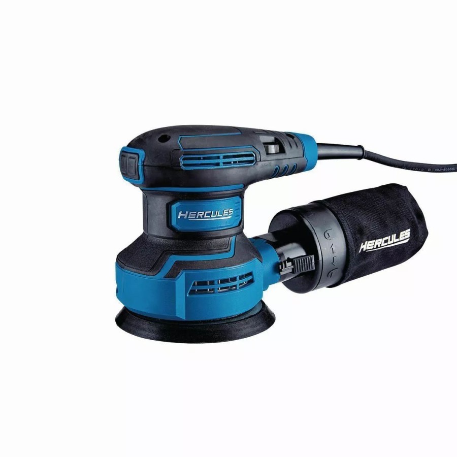 Power Tools Hercules | Hercules 3 Amp 5 In. Random Orbital Palm Sander With Soft Start