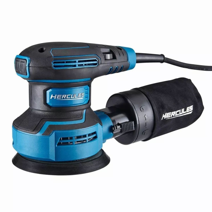 Power Tools Hercules | Hercules 3 Amp 5 In. Random Orbital Palm Sander With Soft Start