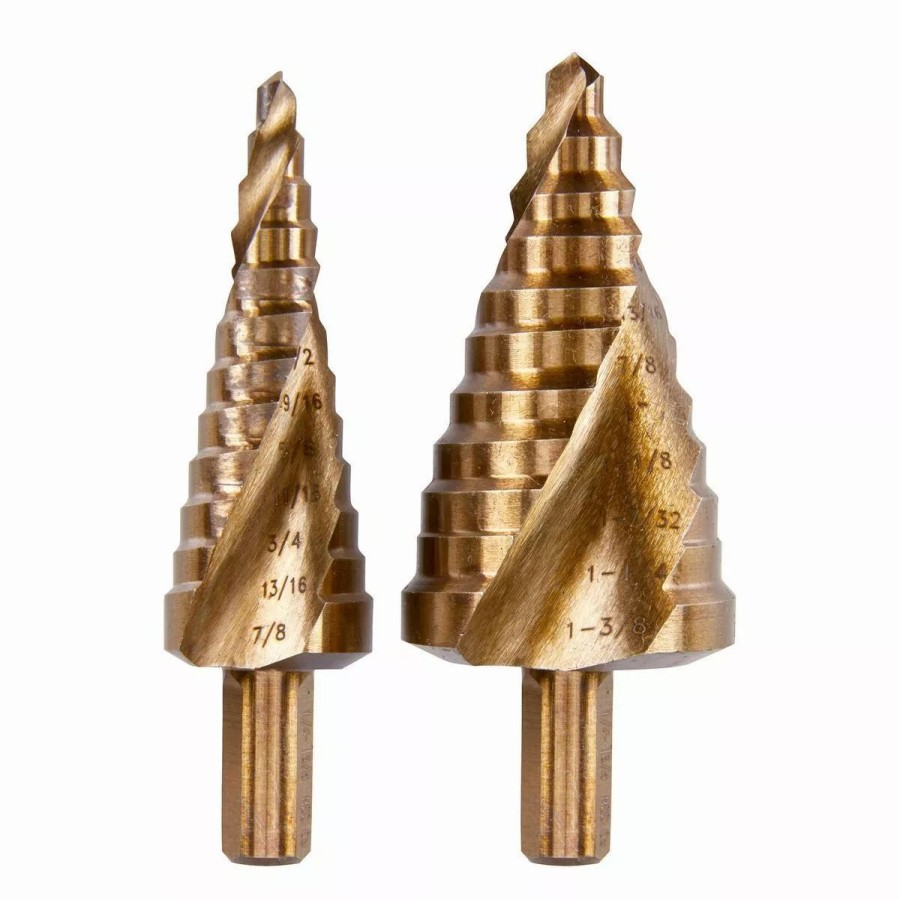 Power Tools Hercules | Hercules Cobalt Steel Step Drill Bit Set, 2 Pc.