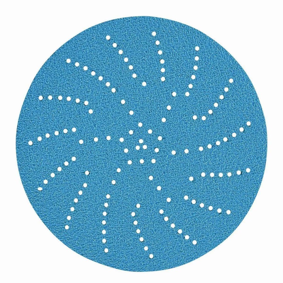 Power Tools Hercules | Hercules 6 In. 40 Grit Hook And Loop Multi-Hole Pattern Sanding Disc With Ceramic Alumina Grain, 5 Pk.