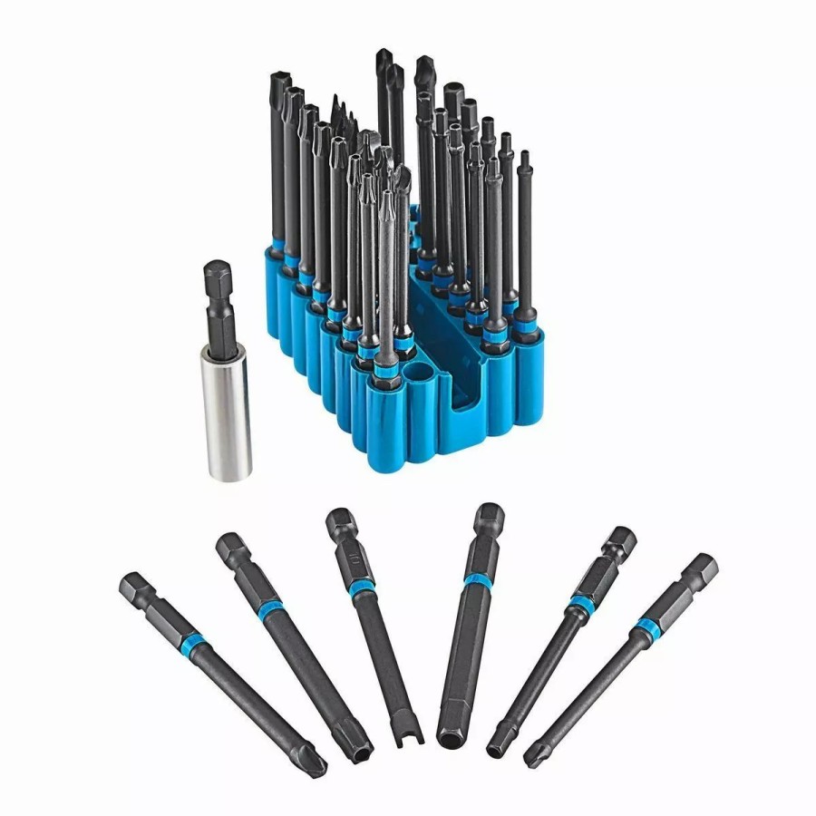 Power Tools Hercules | Hercules 3 In. Impact Rated Black Oxide Security Bit Set, 33 Piece