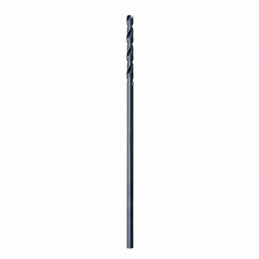 Power Tools Hercules | Hercules 3/8 In. X 12 In. Black Oxide Extended Length Drill Bit