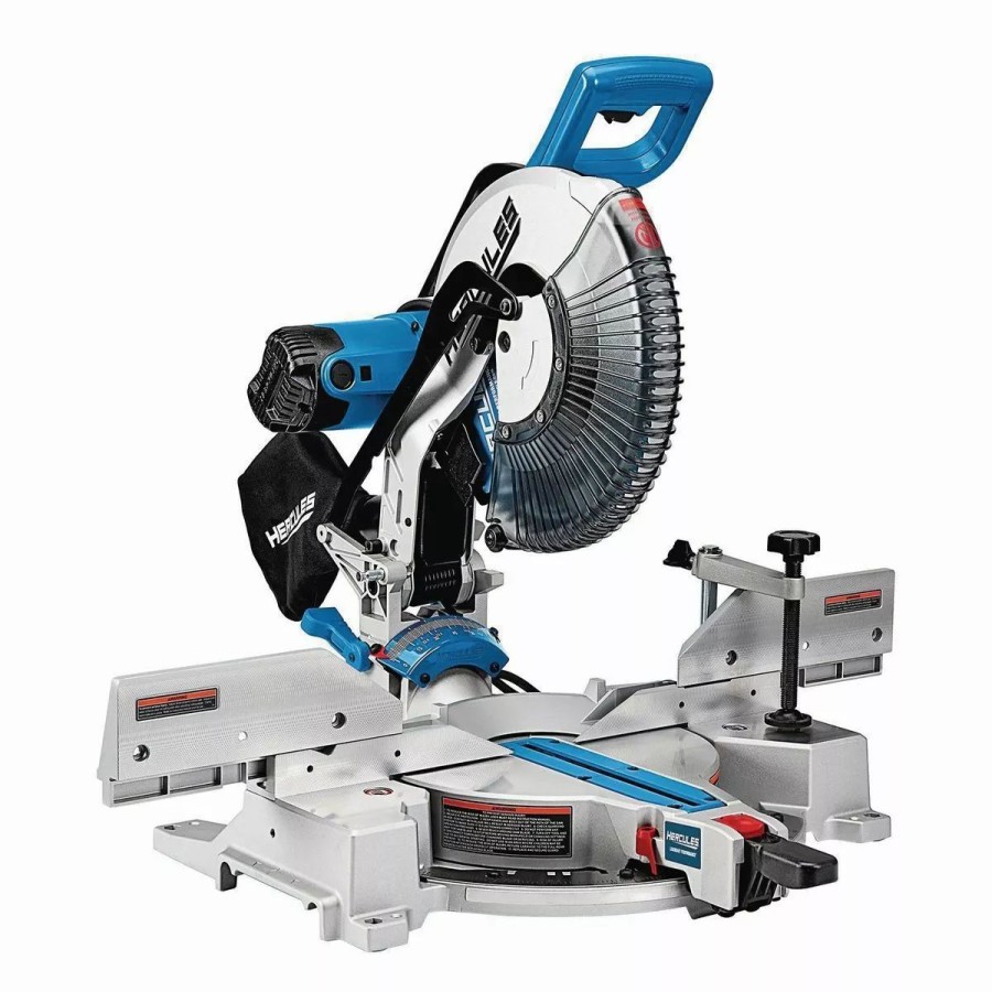 Power Tools Hercules | Hercules 12 In. Dual-Bevel Compound Miter Saw With Precision Led Shadow Guide