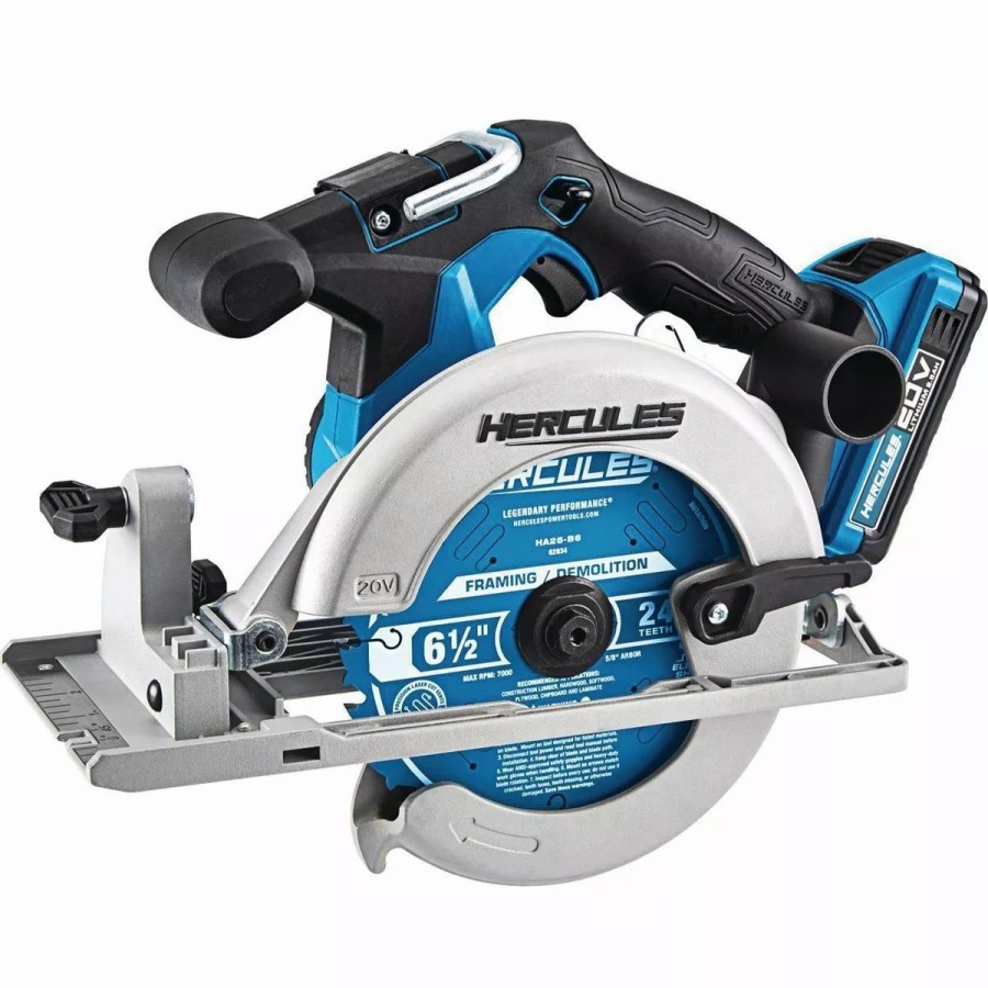 Power Tools Hercules | Hercules 20V Cordless 6-1/2 In. Circular Saw Tool Only