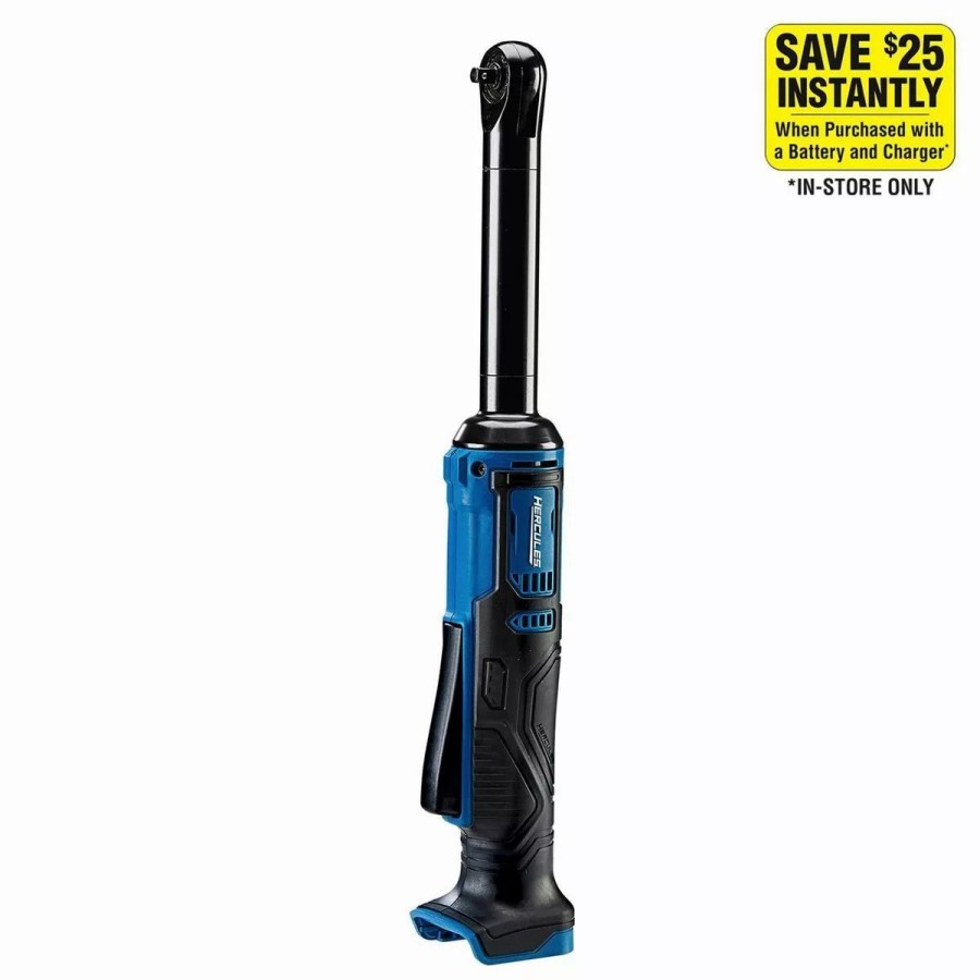 Power Tools Hercules | Hercules 12V Cordless 1/4 In. Extended Reach Ratchet Tool Only