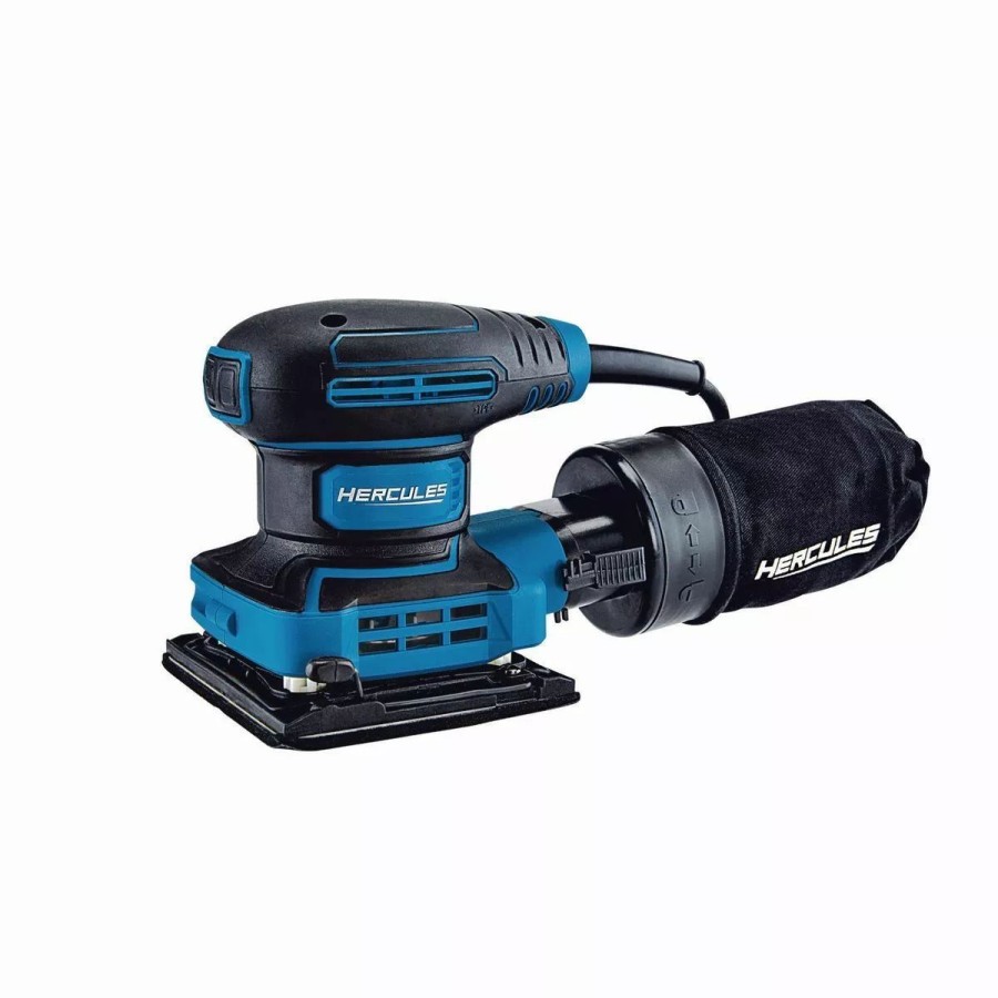 Power Tools Hercules | Hercules 2.4 Amp Orbital 1/4 Sheet Sander With Soft Start