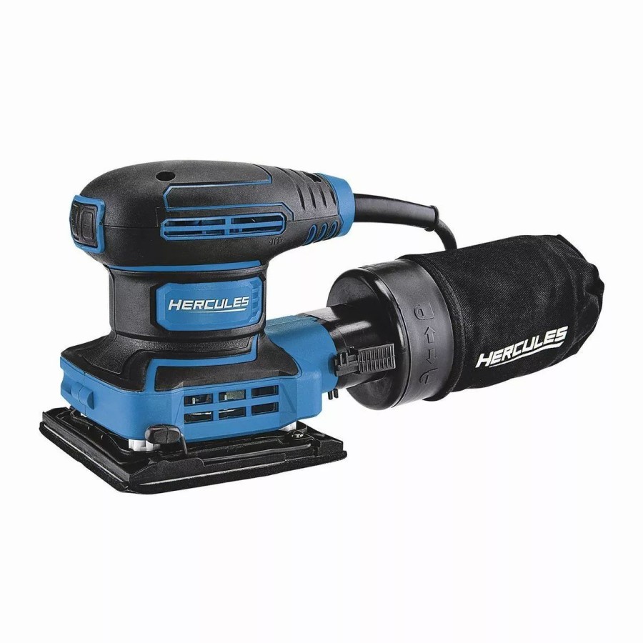 Power Tools Hercules | Hercules 2.4 Amp Orbital 1/4 Sheet Sander With Soft Start