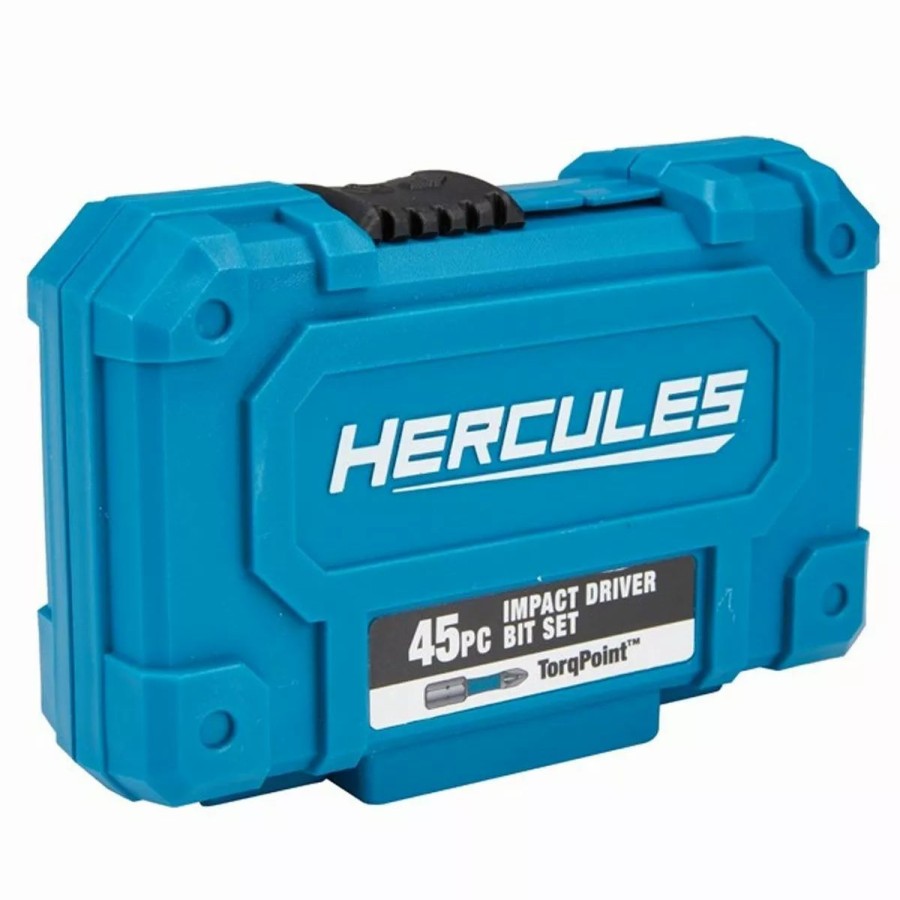 Power Tools Hercules | Hercules Hercules Impact Driver Bit Set, 45 Piece